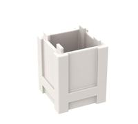 Gobricks Ornaments 2x2x2 Square BoXStorage BoX10PCS Compatible with Lego GDS-M283 61780 Classic Bulk Toy MOC Color:White 1