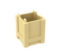 Gobricks Ornaments 2x2x2 Square BoXStorage BoX10PCS Compatible with Lego GDS-M283 61780 Classic Bulk Toy MOC Color:Light Yellow 19
