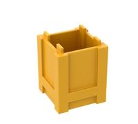 Gobricks Ornaments 2x2x2 Square BoXStorage BoX10PCS Compatible with Lego GDS-M283 61780 Classic Bulk Toy MOC Color:Bright Light Orange 191