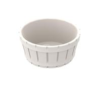 Gobricks Ornaments 5x5x2 Funnel Wooden Basin 10PCS Compatible with Lego GDS-M235 Classic Bulk Toy MOC Color:White 1