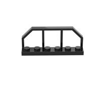 Gobricks Ornaments 6X2 Fence Frame 10PCS Compatible with Lego GDS-90037 6583/58494 Classic Bulk Toy MOC Color:Black 26