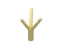 Gobricks Ornaments Flower stem 50PCS Compatible with Lego GDS-90064 99249 Classic Bulk Toy MOC Color:Chrome Gold
