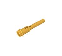 Gobricks Ornaments Technic Pin 1/2 with 2L Bar Extension 61184 42456 4520320 GDS-906 50Pieces Compatible with Lego Classic Bulk Toy MOC Color:Chrome Gold