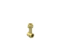 Gobricks Props Bar 1L with Top Stud and Two Side Studs 92690 4640844 GDS-961 50PCS Compatible with Lego Classic Bulk Toy MOC Color:Chrome Gold