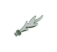 Gobricks Props Medium Flame 50PCS Compatible with Lego 6126b GDS-2142 Classic Bulk Toy MOC Color:Trans Green 48