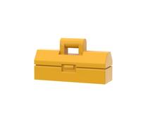 Gobricks Props Mini ToolboX10PCS Compatible with Lego 98368 GDS-2166 Classic Bulk Toy MOC Color:Bright Light Orange 191