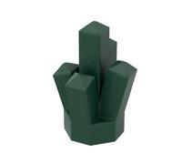 Gobricks Props Rock 1x1 Crystal 5 Point 20PCS Compatible with Lego 30385 GDS-2022 Classic Bulk Toy MOC Color:Dark Green 141