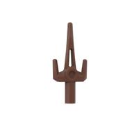 Gobricks Props Short Trident 50PCS Compatible with Lego 98139 GDS-20881 Classic Bulk Toy MOC Color:Reddish Brown 192