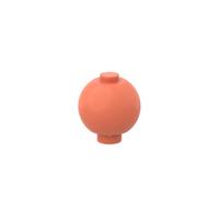 Gobricks Round Brick 2X2 Spherical Brick 50PCS Compatible with Lego 20953 GDS-90128 Classic Bulk Toy MOC Color:Neon Orange 18