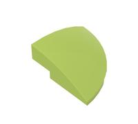 Gobricks Round Brick 3X3 1/4 Circular arc Piece 10PCS Compatible with Lego GDS-90162 Classic Bulk Toy MOC Color:Lime 119