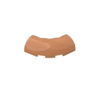 Gobricks Round Brick 3X3X1 Arc Glow Brick 10PCS Compatible with Lego 65617 GDS-2189 Classic Bulk Toy MOC Color:Medium Nougat 312