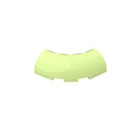 Gobricks Round Brick 3X3X1 Arc Glow Brick 10PCS Compatible with Lego 65617 GDS-2189 Classic Bulk Toy MOC Color:Yellowish Green 326