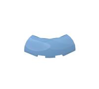 Gobricks Round Brick 3X3X1 Arc Glow Brick 10PCS Compatible with Lego 65617 GDS-2189 Classic Bulk Toy MOC Color:Medium Blue 102