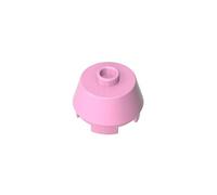 Gobricks Round Brick Brick Round 2x2 Truncated Cone 98100 6028324 4653822 GDS-946 50Pieces Compatible with Lego Classic Bulk Toy MOC Color:Bright Pink