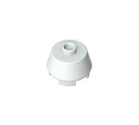 Gobricks Round Brick Brick Round 2x2 Truncated Cone 98100 6028324 4653822 GDS-946 50Pieces Compatible with Lego Classic Bulk Toy MOC Color:Milky White