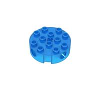 Gobricks Round Brick Brick Round 4x4 with 4 Side Pin Holes and Center Axle Hole 6222 4211527 6177805 GDS-951 10Pieces Compatible with Lego Classic Bulk Toy MOC Color:Trans-Dark Blue