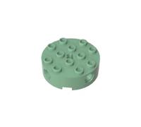Gobricks Round Brick Brick Round 4x4 with 4 Side Pin Holes and Center Axle Hole 6222 4211527 6177805 GDS-951 10Pieces Compatible with Lego Classic Bulk Toy MOC Color:Sand Green