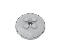 Gobricks Round Brick Disc 4X4 with 4 Bumps 10PCS Compatible with Lego 65138 6317537 GDS-90465 Classic Bulk Toy MOC Color:Light Bluish Gray 194