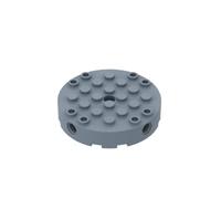 Gobricks Round Brick Round 6X6 with Four Side pin Holes and Center Hole 5PCS Compatible with Lego 18897 GDS-90231 Classic Bulk Toy MOC Color:Sand Blue 135