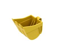 Gobricks Shaft Bolt Connection 4X7 Excavator Bucket 1PCS Compatible with Lego 24120 GDS-M058 Classic Bulk Toy MOC Color:Yellow 24