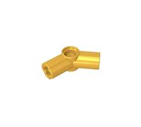 Gobricks Shaft Bolt Connection Technic Axle and Pin Connector Angled #4-135° 32192 421610 4210688 GDS-919 50Pieces Compatible with Lego Classic Bulk Toy MOC Color:Chrome Gold
