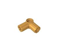 Gobricks Shaft Bolt Connection Technic Axle and Pin Connector Angled #6-90° 32014 4509886 4107767 GDS-921 50Pieces Compatible with Lego Classic Bulk Toy MOC Color:Pearl Gold