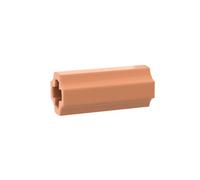 Gobricks Shaft Bolt Connection Technic Axle Connector Smooth [withxHole + Orientation] 59443 6538 GDS-915 50Pieces Compatible with Lego Classic Bulk Toy MOC Color:Nougat