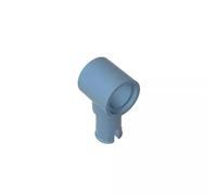 Gobricks Shaft Bolt Connection Technic Pin Connector Hub with 1 Pin with Friction Ridges Lengthwise 15100 65487 GDS-925 50Pieces Compatible with Lego Toy MOC Color:Sand Blue