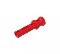 Gobricks Shaft Bolt Connection Technic Pin Long with Friction Ridges Lengthwise and Stop Bush [Ridge Near Rim] 32054 GDS-923 50Pieces Compatible with Lego Classic Bulk Toy MOC Color:Red