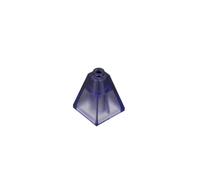 Gobricks Slope Brick Slope 75° 2x2x2 Quadruple ConveX3688 4645099 6153589 GDS-982 50PCS Compatible with Lego Classic Bulk Toy MOC Color:Trans Purple 126