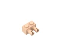 Gobricks Technology Brick Brick Special 1x2 with 2 Pins 53540 30526 4210697 GDS-957 50PCS Compatible with Lego Classic Bulk Toy MOC Color:Light Nougat 283