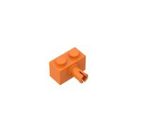 Gobricks Technology Brick Brick Special 1x2 with Pin 2458 44865 4211364 GDS-956 50PCS Compatible with Lego Classic Bulk Toy MOC Color:Orange 106