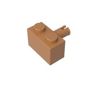 Gobricks Technology Brick Brick Special 1x2 with Pin 2458 44865 4211364 GDS-956 50PCS Compatible with Lego Classic Bulk Toy MOC Color:Medium Dark Flesh 084