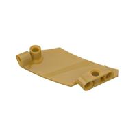 Gobricks Technology Decoration 5X7 Globoidal Conical Technology Panel Right 10PCS Compatible with Lego 80268 GDS-2193 Classic Bulk Toy MOC Color:Pearl Gold 297