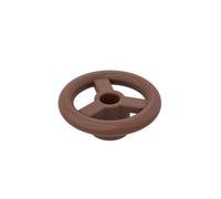 Gobricks Transportation 2X 2 Small Steering Wheel 50PCS Compatible with Lego GDS-2131 Classic Bulk Toy MOC Color:Reddish Brown 192