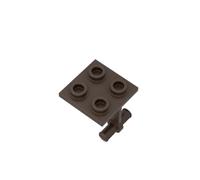 Gobricks Wheel 2X2 Special-Shaped Plate with Double-Side Wheel Bolt 50PCS Compatible with Lego 4870 GDS-2205 Classic Bulk Toy MOC Color:Dark Brown 308