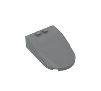 Gobricks Window Windscreen 6 x 4 x 1 Curved 10PCS Compatible with Lego 18973 GDS-21121 Classic Bulk Toy MOC Color:Dark Bluish Gray 199