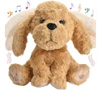 GOBRILLFUN Interactive Singing Plush Toy - Dog Stuffed Animals Record & Repeats What You Say, 8 Songs, Head & Ear Movements, Birthday for Toddlers Age 3 4 5 6 (10.2' Goldendoodle Toy)