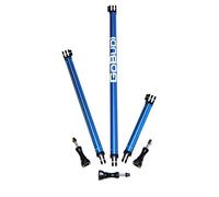 GoBUDi Extension Pole Set Compatible With All Gopro Hero Cameras - 3 Extensions And Bolts