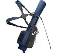 GOBUROS Golf Stand Bag Fit Up to 7 Clubs, Compact Design for Par 3 Courses and Driving Range, Pitch and Putt Golf Bag, with Padded Ergonomic Double Straps, Rain Cover, Accessory Pockets Blue