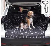 GoBuyer Waterproof Car Boot Liner Protector Covers for Dogs with Side Protection (Black) + Free Headrest Strap