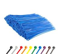 Gocableties Blue Cable Ties, 300mm x 3.6mm, Bulk Pack of 1000, 12” Premium Nylon Zip Ties, Multi-Purpose Plastic Tie Wraps, Secure Self-Locking Mechanism, for Home, Garden, Office and DIY