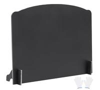 GoCampDirect 26" Iron Fireback with Feet, Fireplace Back Plates, Fireplace Heat Reflector, This Iron Fireplace is to Reflect Heat Back into The Room, Fireplace Wall Protection