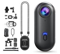 GoCatch - The Go Catch Camera, 4K/1080P UHD Sports Thumb Camera, Mini Body with Magnetic Clip, Waterproof Case and Bracket, for Cycling, Diving, Travel, Fishing (Black-4K,No Memory Card)