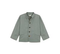 Gocco Boy's Chaqueta DE LINO Cuello Mao Jacket, Verde Oscuro, 7-8 Years