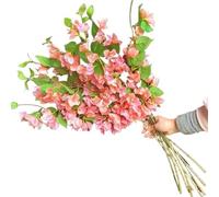 GOCENJIU 10pcs Artificial Bougainvillea Tree Stems 78cm Silk Flower Wedding