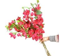 GOCENJIU 10pcs Artificial Bougainvillea Tree Stems 78cm Silk Flower Wedding