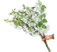 GOCENJIU 10pcs Artificial Bougainvillea Tree Stems 78cm Silk Flower Wedding