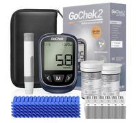 GoChek Diabetes Test Kit, Blood Sugar Tester with Ketone and Hypo Warning, 450 Memory, Blood Glucose Monitor with Test