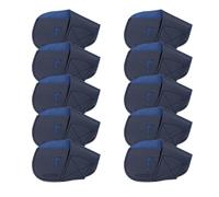 GOCHSS I Golf Iron Headcovers 10pcs PU Fit Both Right-Handed Clubs Golf Club Protector for Titleist Callaway Ping Taylormade Fit More Brands Golf Iron.(Dark Blue)